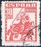 Spain 1948 Characters 30 CTS Red Edifil 1034